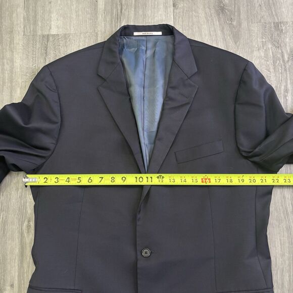 Hickey Freeman Milburn II Jacket Men's Size 46L Suit Coat 100% Worsted Wool Blue - Picture 7 of 11